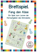 Vorschau - Spiele - Fang den Käse - Brettspiel zu den Kernaufgaben des Einmaleins - Deckblatt