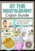 Vista previa - Unidades / Secuencias / Situaciones de Aprendizaje - At the restaurant – English Bundle (lesson plan included) - Portada