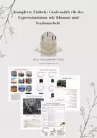 Vorschau - Unterrichtsreihen - Einheit: Großstadtlyrik des Expressionismus + Klausur - Deckblatt