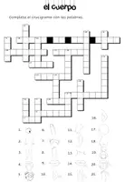 Vorschau - Spiele - Kreuzworträtsel zum Thema el cuerpo - Seite 1