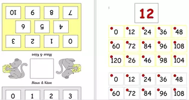 Vorschau - Spiele - Maus und Käse - Würfelspiel zum großen 1x1 - Deckblatt