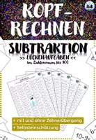 Vorschau - Arbeitsblätter - Kopfrechnen - Subtraktion | Zahlenraum bis 100 | Lückenaufgaben - Deckblatt