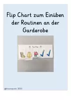 Vorschau - Fördermaterial/Inklusion - Flip Chart Routine Garderobe - Deckblatt