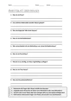 Vorschau - Arbeitsblätter - AB mit Fragen zum Thema "Haus" + Lösungsblatt - Deckblatt