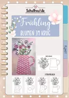 Vorschau - Mal- und Bastelvorlagen - Blumen zum Muttertag * Blumen im Krug - Bastelvorlage und Malvorlage - Deckblatt
