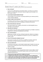 Vorschau - Arbeitsblätter - AB mit Fragen zum Thema "Haut" + Lösungsblatt + Mindmap + Infografik - Seite 2