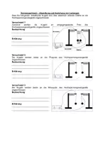 Vorschau - Arbeitsblätter - Experiment Anziehende und abstoßende Ladungen - Deckblatt