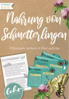 Vorschau - Unterrichtsreihen - Schmetterlinge - Nahrung von Raupen und Faltern - Deckblatt