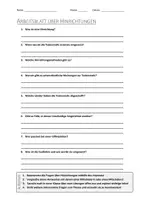 Vorschau - Arbeitsblätter - AB mit Fragen zum Thema "Hinrichtung" + Lösungsblatt - Deckblatt
