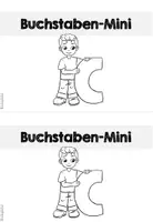 Vorschau - Arbeitsblätter - Buchstaben Mini-Heft zum C (Buchstabenheft/Buchstabeneinführung) - Seite 1