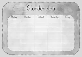 Vorschau - Präsentationen/Tafelbilder - Stundenplan Vorlage - freebie - Seite 2