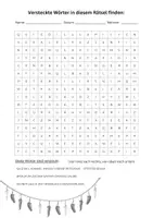 Vorschau - Arbeitsblätter - Gewürze, einfach, Suchsel, Wortgitter, Buchstabensalat, Buchstabengitter, Wortsuchrätsel, Wortsuche, Worträtsel, Wortsuchsel - Seite 1