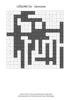 Vorschau - Arbeitsblätter - Gewürze, einfach, Suchsel, Wortgitter, Buchstabensalat, Buchstabengitter, Wortsuchrätsel, Wortsuche, Worträtsel, Wortsuchsel - Seite 2