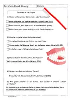 Vorschau - Arbeitsblätter - Quiz zum Zahn-Check (Checker-Reportage) - mit Lösung - Seite 2