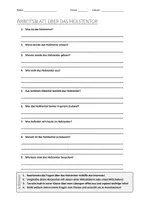 Vorschau - Arbeitsblätter - AB mit Fragen zum Thema "Holstentor" + Lösungsblatt - Deckblatt
