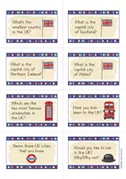 Vista previa - Refuerzo / NEE / Materiales de apoyo - United Kingdom Speaking Cards // Tarjetas de Conversación (Inglés) - página 3