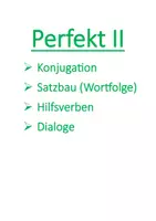 Vorschau - Unterrichtsreihen - Perfekt II - Deckblatt