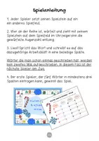 Vorschau - Spiele - Deutsch - DaZ/DaF: Brettspiel Deutsch Wortschatz "Winter" | daz/daf spiele - daz daf grundschule - Wortschatz nach Themen - Seite 2