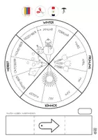 Vorschau - Mal- und Bastelvorlagen - Jahresuhr und Geburtstagskalender - Deckblatt