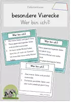 Vorschau - Spiele - Besondere Vierecke - Wer bin ich?- Spiel - Deckblatt