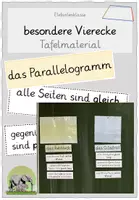 Vorschau - Präsentationen/Tafelbilder - Besondere Vierecke - Tafelmaterial - Deckblatt