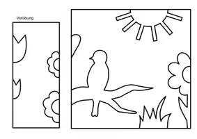 Vorschau - Mal- und Bastelvorlagen - Scherenschnitt Frühling Kunst - Seite 3