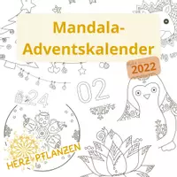 Vorschau - Mal- und Bastelvorlagen - Affirmations-Mandala Adventskalender - Deckblatt