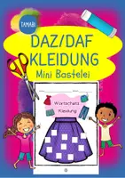 Vorschau - Spiele - Deutsch - DaZ/DaF: Mini Bastelei Deutsch Wortschatz "Kleidung" | daz/daf spiele - daz daf grundschule - Wortschatz nach Themen - Deckblatt