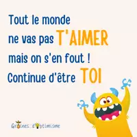 Aperçu - Affichage - Pensée Positive - Continue d'être toi - Page de couverture