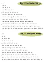 Vorschau - Arbeitsblätter - Die 100 häufigsten Wörter üben - Arbeitsblätter zum Lesen & Schreiben | 2.–3. Klasse - Seite 1