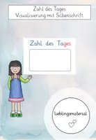 Vorschau - Poster - Zahl des Tages - Visualisierung mit Silbenschrift - Deckblatt