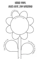 Vorschau - Arbeitsblätter - Ausmalbild Postkarte Muttertag Vatertag Oma Opa Blume - Seite 2