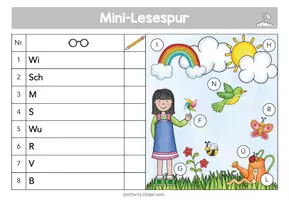 Vorschau - Arbeitsblätter - Minilesespur Frühling (5-fach-differenziert) - Seite 3