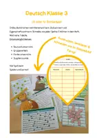 Vorschau - Spiele - ck oder tz Wortkärtchen - Wörter sortieren - Wörter mit ck und tz klasse 3 - Seite 1