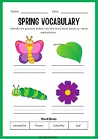 Aperçu - Jeux - 3rd-5th Colorful Spring Kindergarten Workbook for Kids Worksheet - Page 2