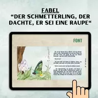 Vorschau - Fördermaterial/Inklusion - Sachunterricht Projekt: Lebenszyklus Schmetterling Kl. 2-4 - Deckblatt