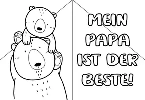 Vorschau - Mal- und Bastelvorlagen - 42 Ausmalbilder Vatertag Tiermotive - Seite 3