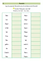 Vorschau - Spiele - Reimwörter mit ie-Wortkärtchen - Wörter mit ie - Deutsch Klasse 3 - Seite 2