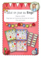 Vorschau - Unterrichtsreihen - Bingo zum französischen Wortschatz - Einheit 2 (Unité 2) - Deckblatt