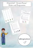 Vorschau - Arbeitsblätter - Arbeitsheft - Daten und Diagramme - Deckblatt