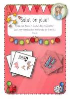 Vorschau - Unterrichtsreihen - Salut on joue! Suche die Paare. Spiel zur Einheit 2 (Unité 2) - Deckblatt