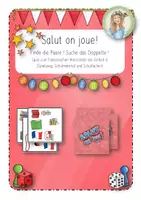 Vorschau - Unterrichtsreihen - Salut on joue! Suche die Paare. Spiel zur Einheit 6 (Unité 6) - Deckblatt