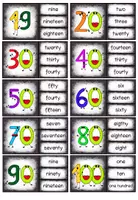 Vorschau - Stationenlernen - Klammerkarten Englisch - Numbers - Seite 3