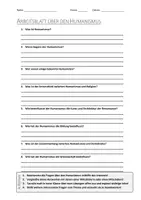 Vorschau - Arbeitsblätter - AB mit Fragen zum Thema "Humanismus" + Lösungsblatt + Infografik - Deckblatt
