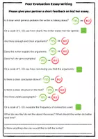 Vorschau - Fördermaterial/Inklusion - Peer Evaluation Essay - Deckblatt