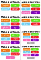 Vorschau - Aufgabenkarten - Scrambled sentences - Deckblatt