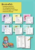 Vorschau - Fördermaterial/Inklusion - Englisch – 5. Klasse: 54 Aufgabenkarten zum Jahresstoff - Seite 2
