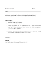 Vorschau - Klassenarbeiten - Klausur EF + EWH: Das Zeitalter der Kreuzzüge - Entstehung und Bedeutung des ,,Heiligen Krieges", Nikolas Jaspert - Deckblatt