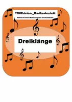 Vorschau - Arbeitsblätter - Alle Dreiklänge auf einen Blick: Dreiklänge Übersicht - Deckblatt