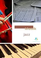 Vorschau - Arbeitsblätter - rund um Jazz Text Aufgaben Lösung - Deckblatt